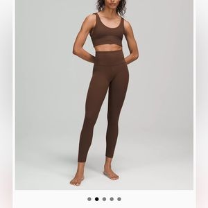 Lululemon align pant- retail $98 - high rise 25” length brown espresso